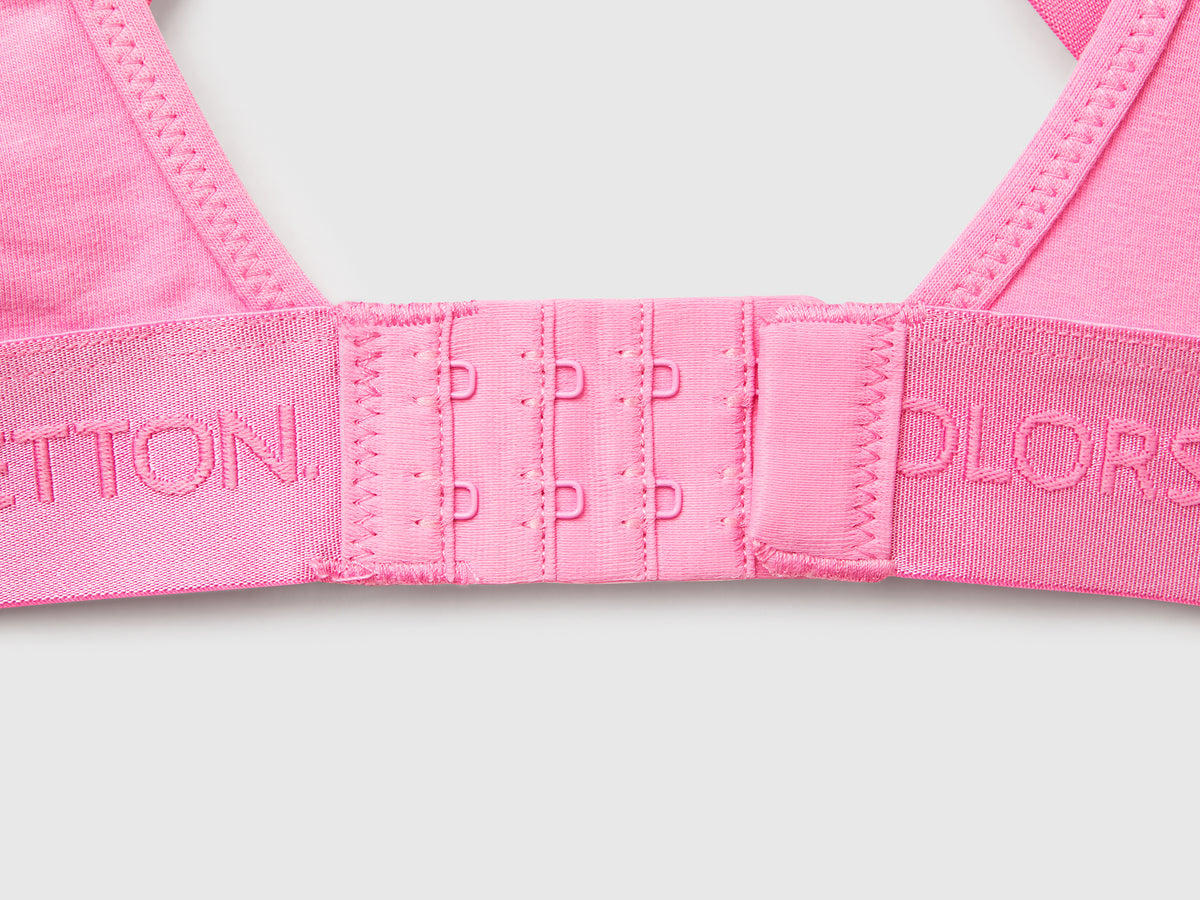 Stretch cotton brassiere