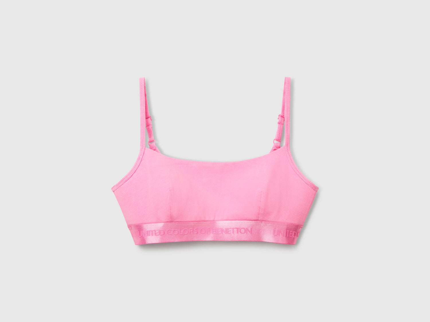 Stretch cotton brassiere da donna rosa | Benetton Outlet