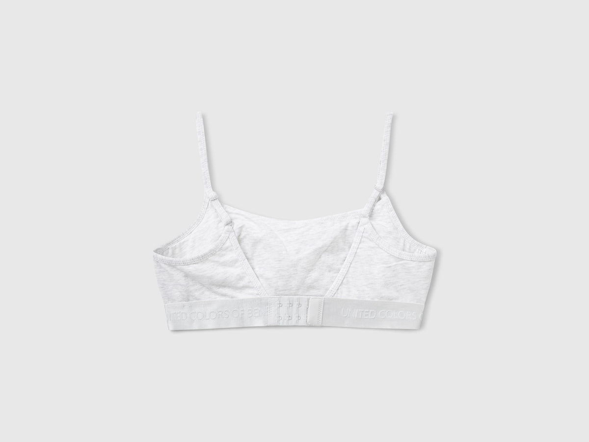 Stretch cotton brassiere