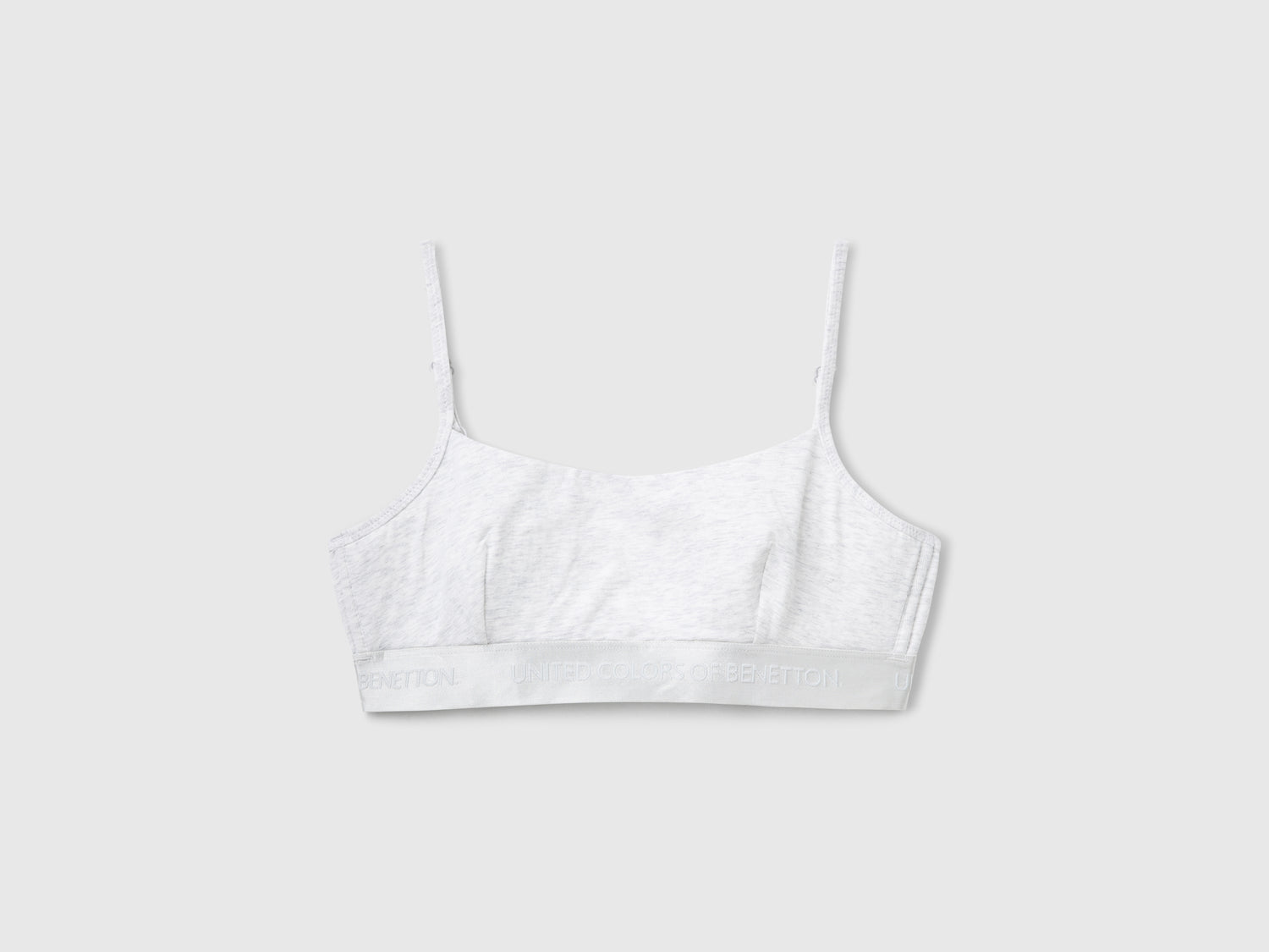 Stretch cotton brassiere da donna grigio | Benetton Outlet