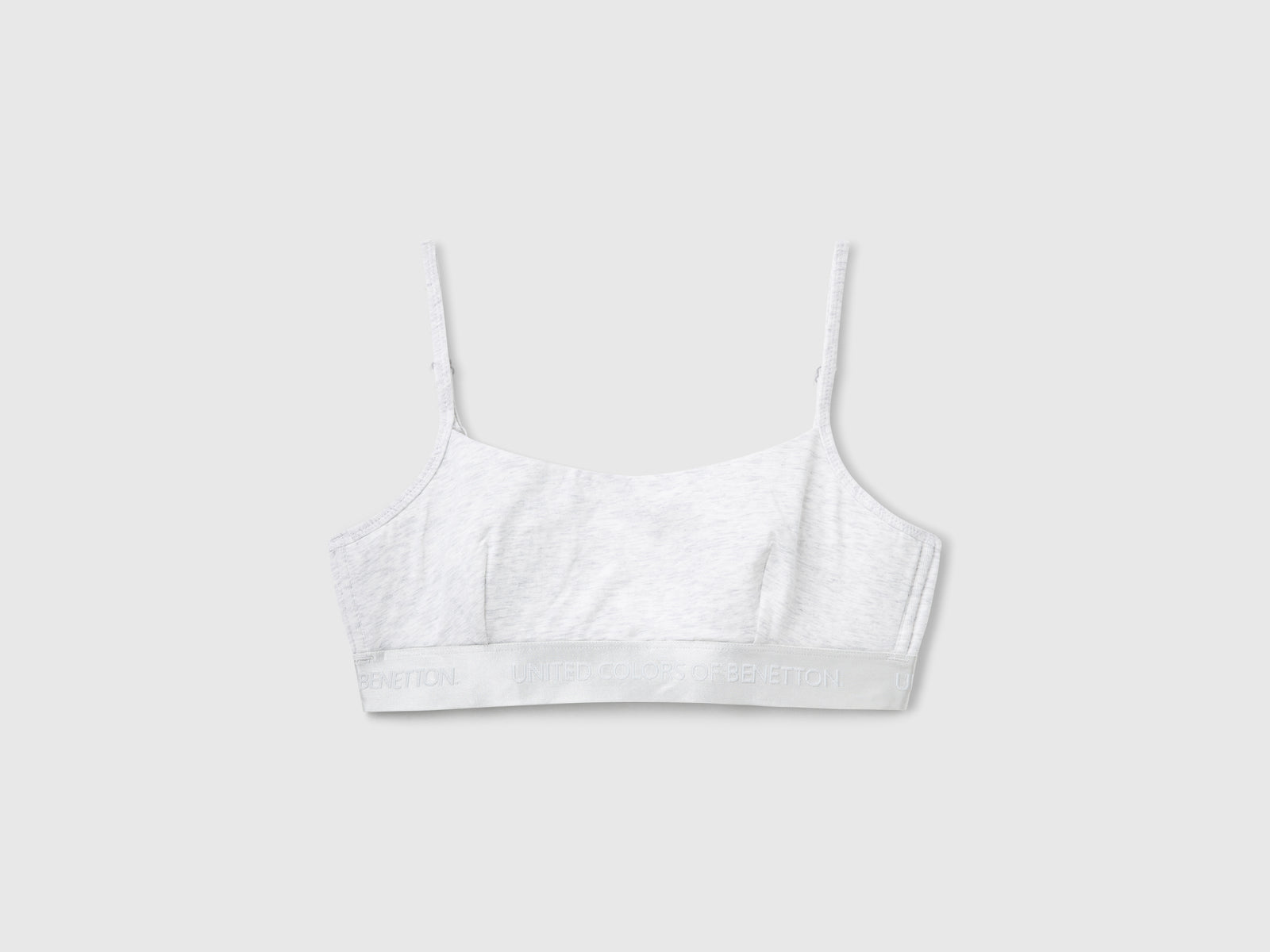 Stretch cotton brassiere da donna grigio | Benetton Outlet