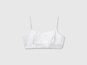Stretch cotton brassiere