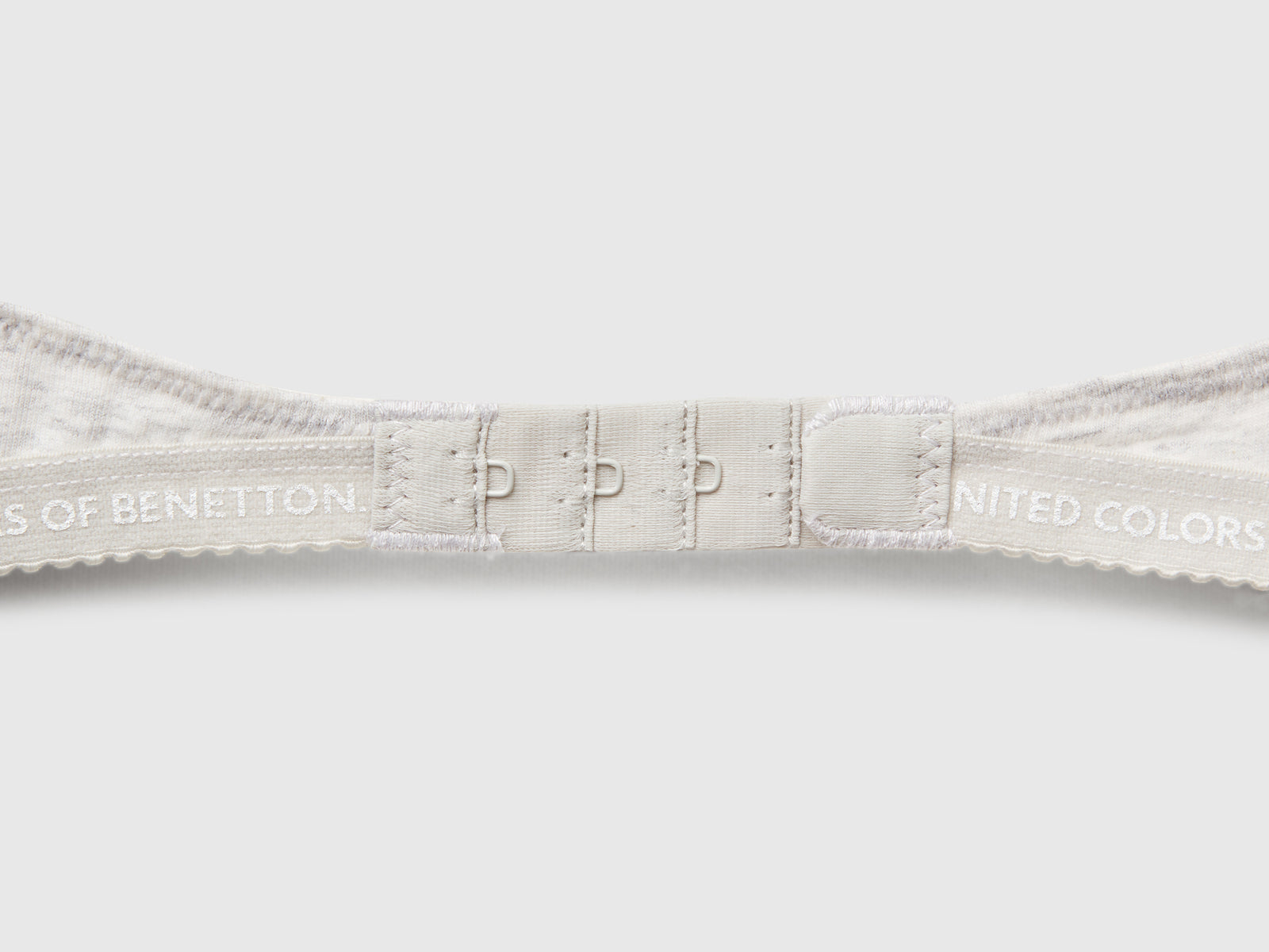 Stretch cotton brassiere da donna grigio chiaro 3 | Benetton Outlet