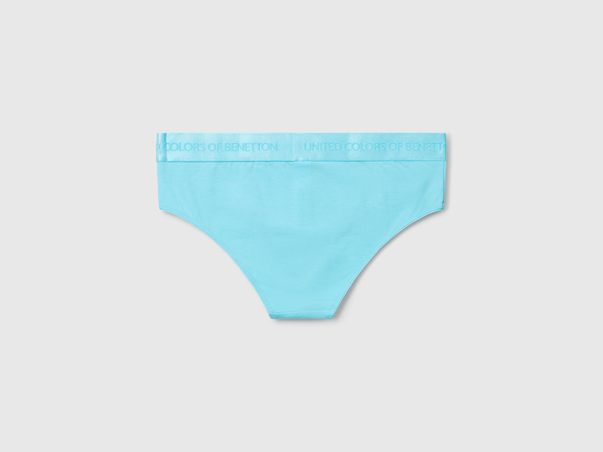Slip fianco alto in cotone stretch