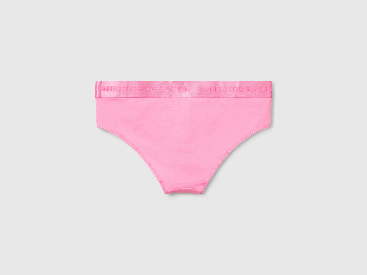 Slip fianco alto in cotone stretch
