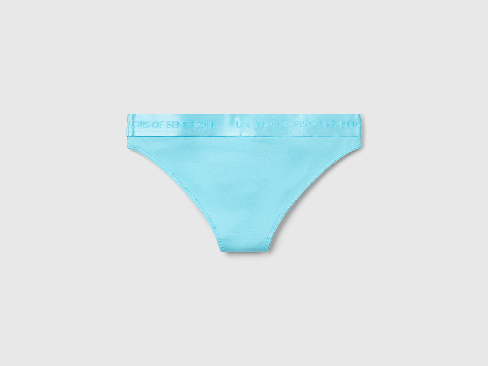Slip in cotone bio stretch da donna turchese 2 | Benetton Outlet