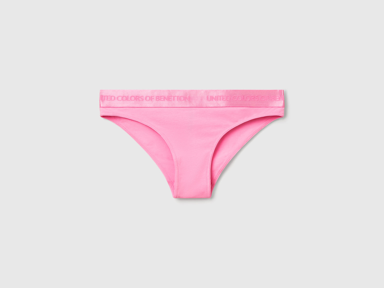 Slip in cotone bio stretch da donna rosa | Benetton Outlet