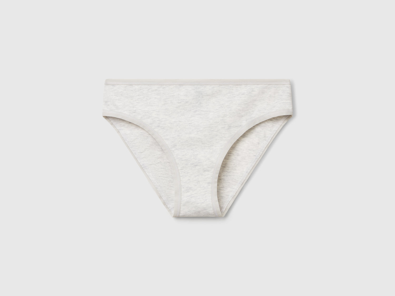 Slip in cotone bio stretch da donna grigio chiaro | Benetton Outlet