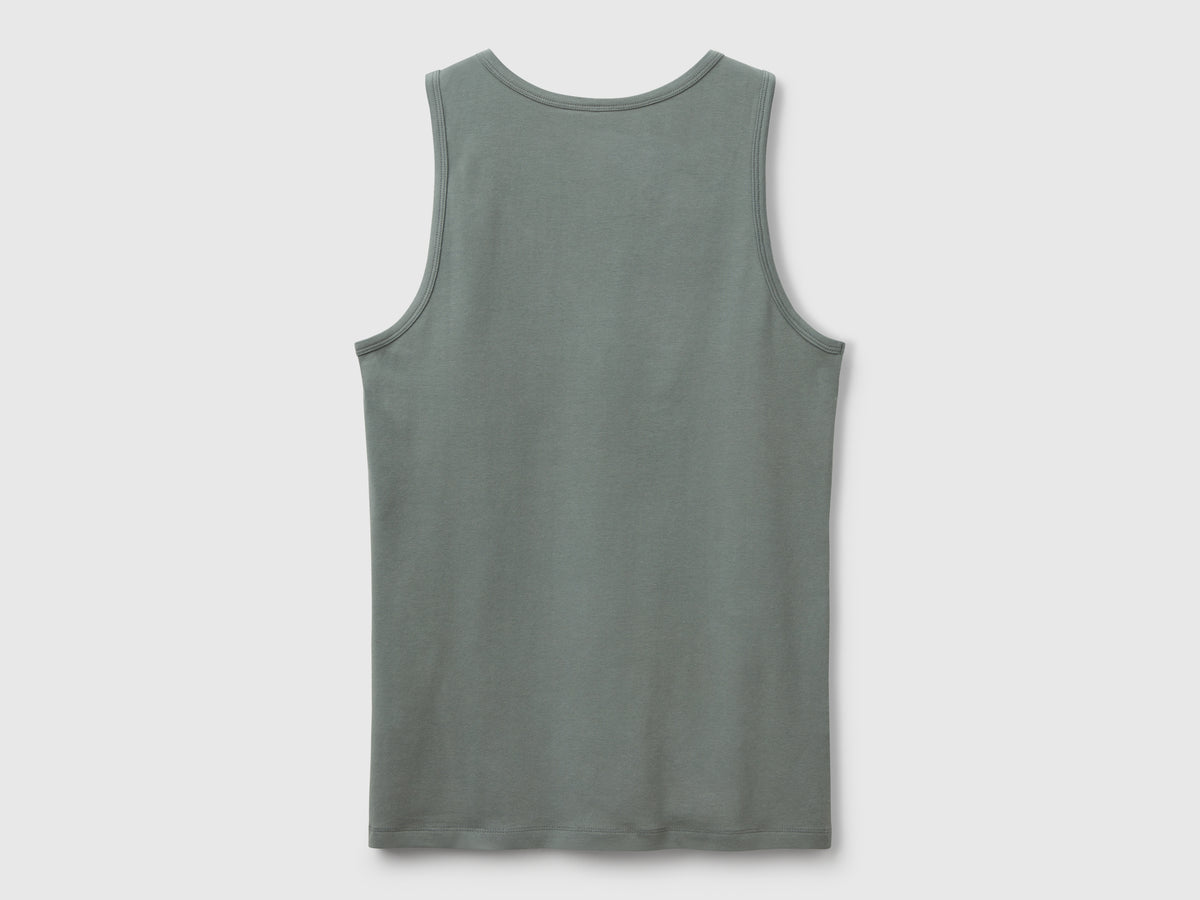 Canotta in cotone stretch