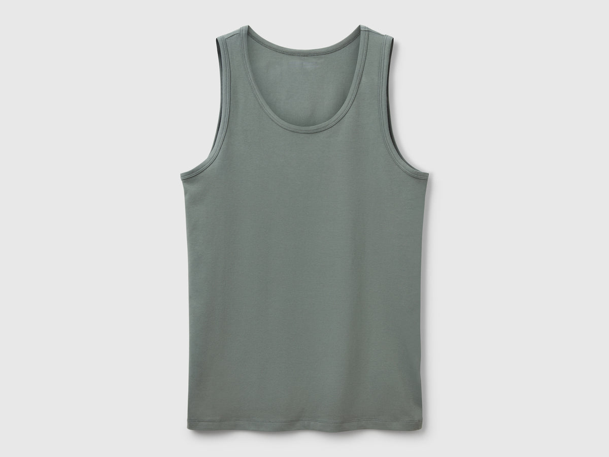 Canotta in cotone stretch