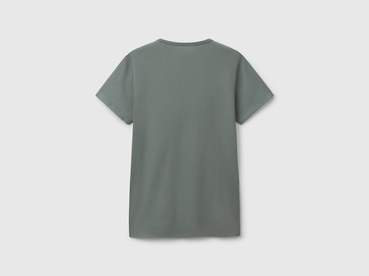 T-shirt in cotone stretch