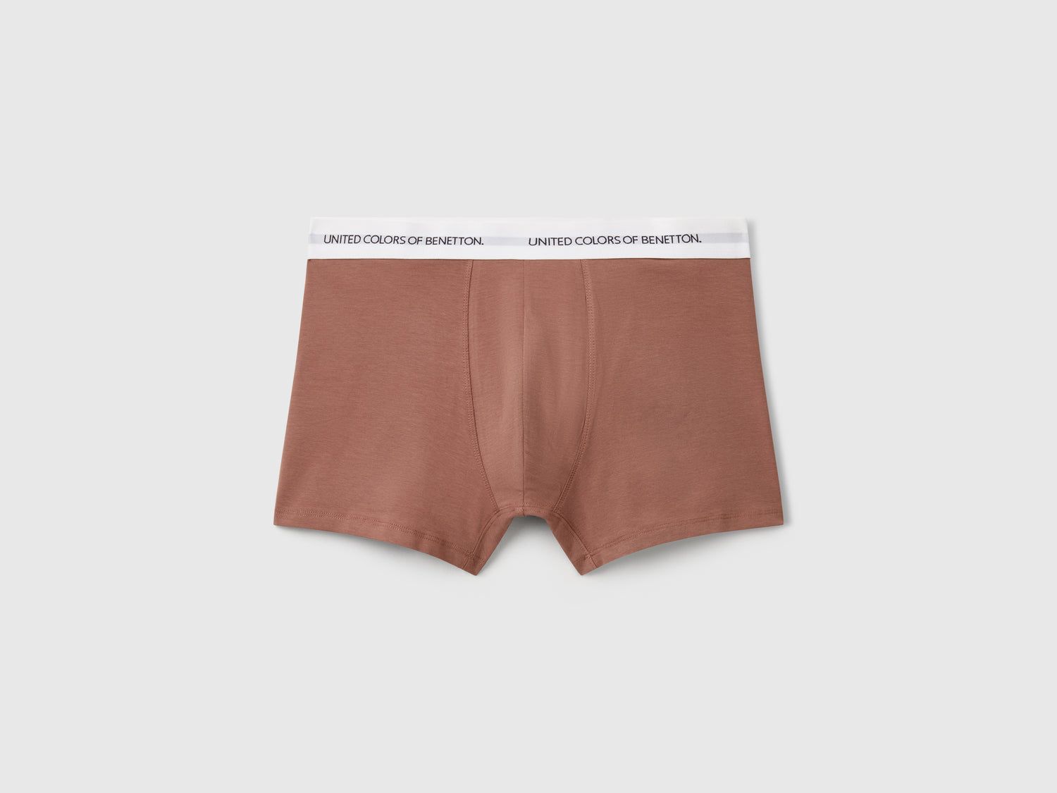 Boxer in cotone stretch da uomo marrone | Benetton Outlet