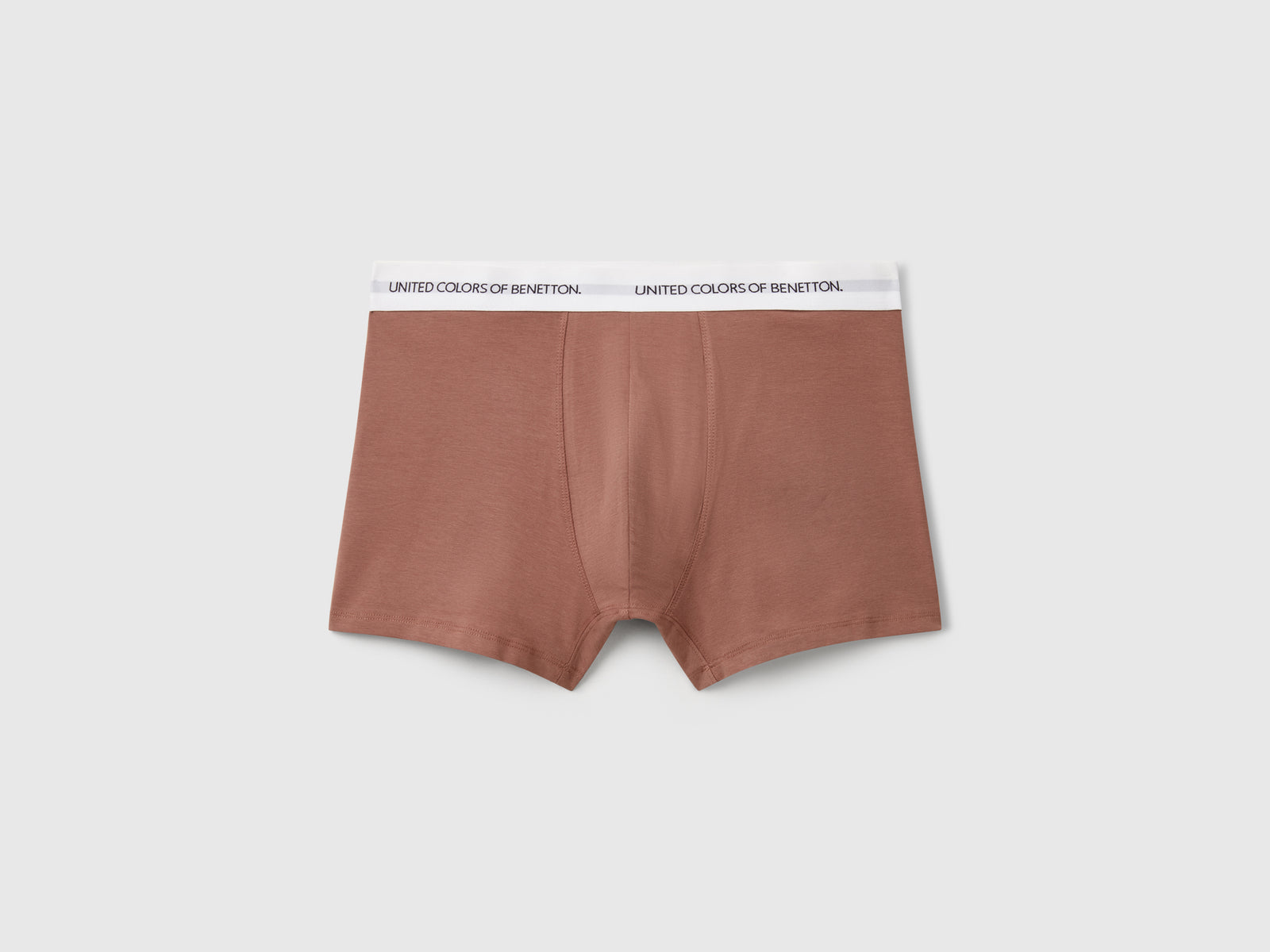 Boxer in cotone stretch da uomo marrone | Benetton Outlet