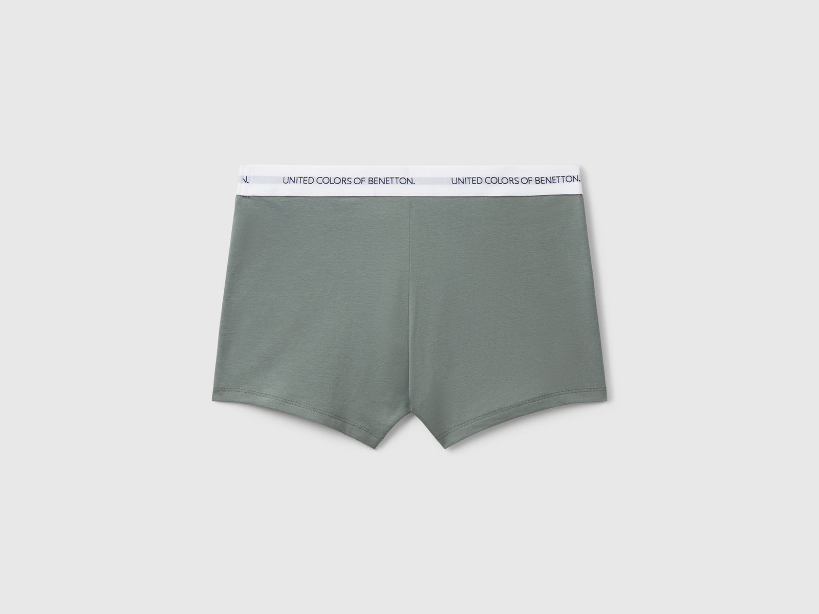 Boxer in cotone stretch da uomo verde chiaro 2 | Benetton Outlet