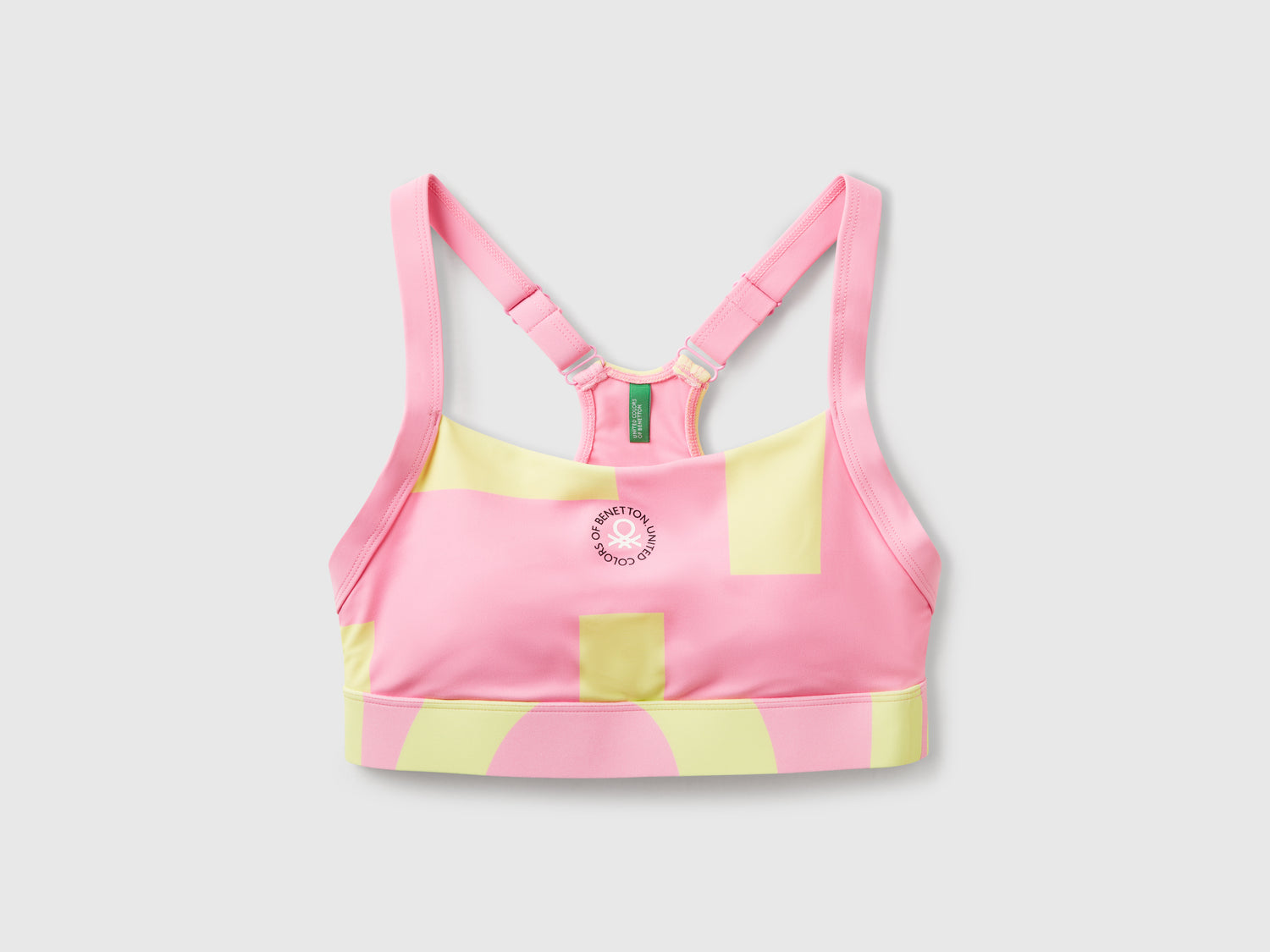 Top bra sportivo con imbottitura da donna multi-color | Benetton Outlet