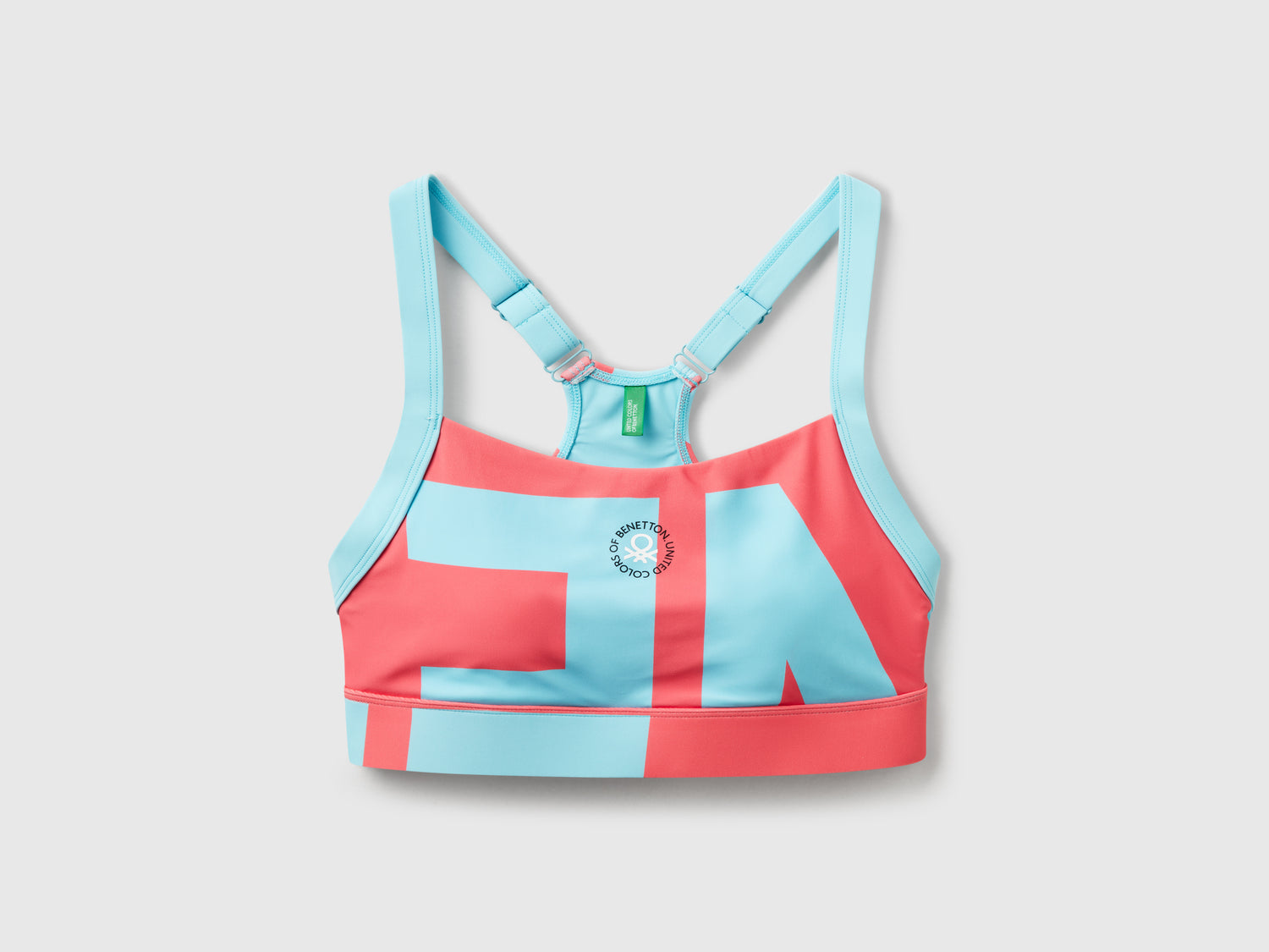 Top bra sportivo con imbottitura da donna multi-color | Benetton Outlet