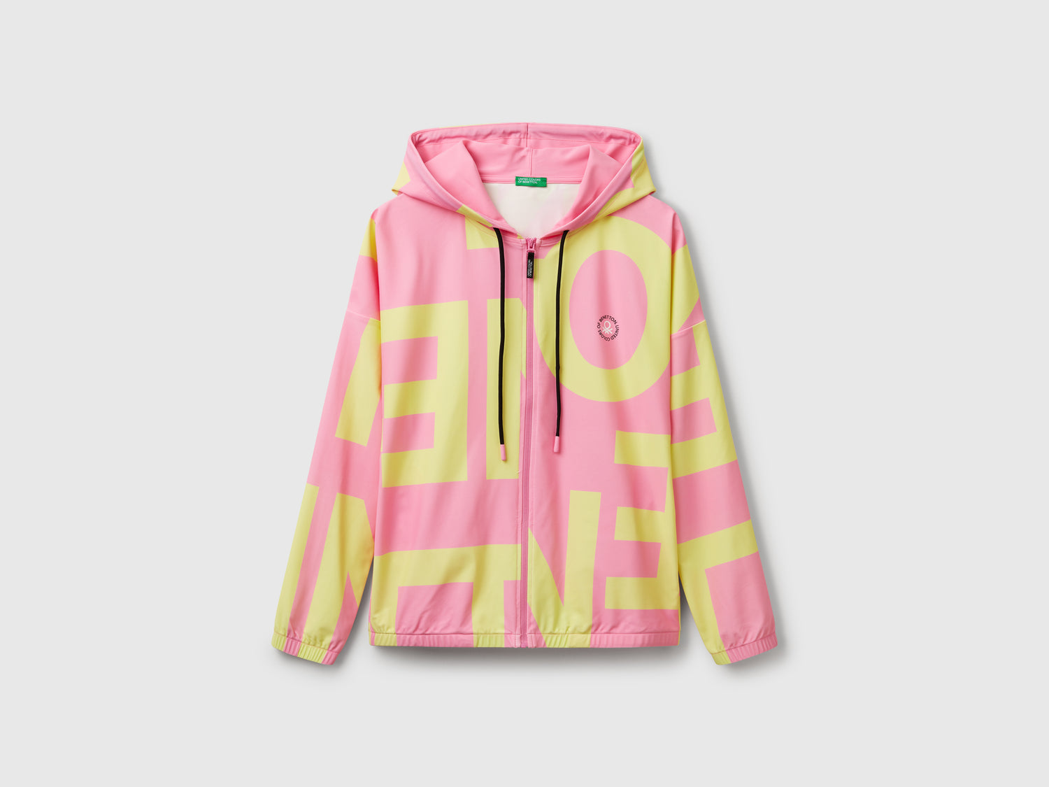 Felpa sportiva con stampa logo da donna multi-color | Benetton Outlet
