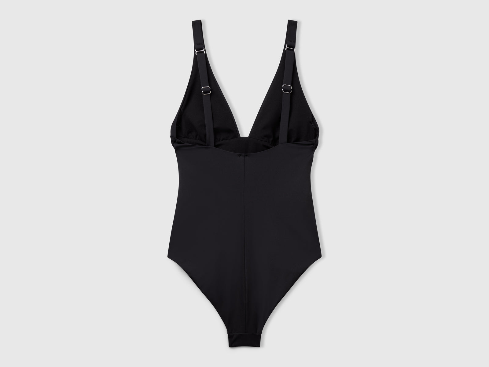 Costume intero con scollo a V da donna nero 2 | Benetton Outlet