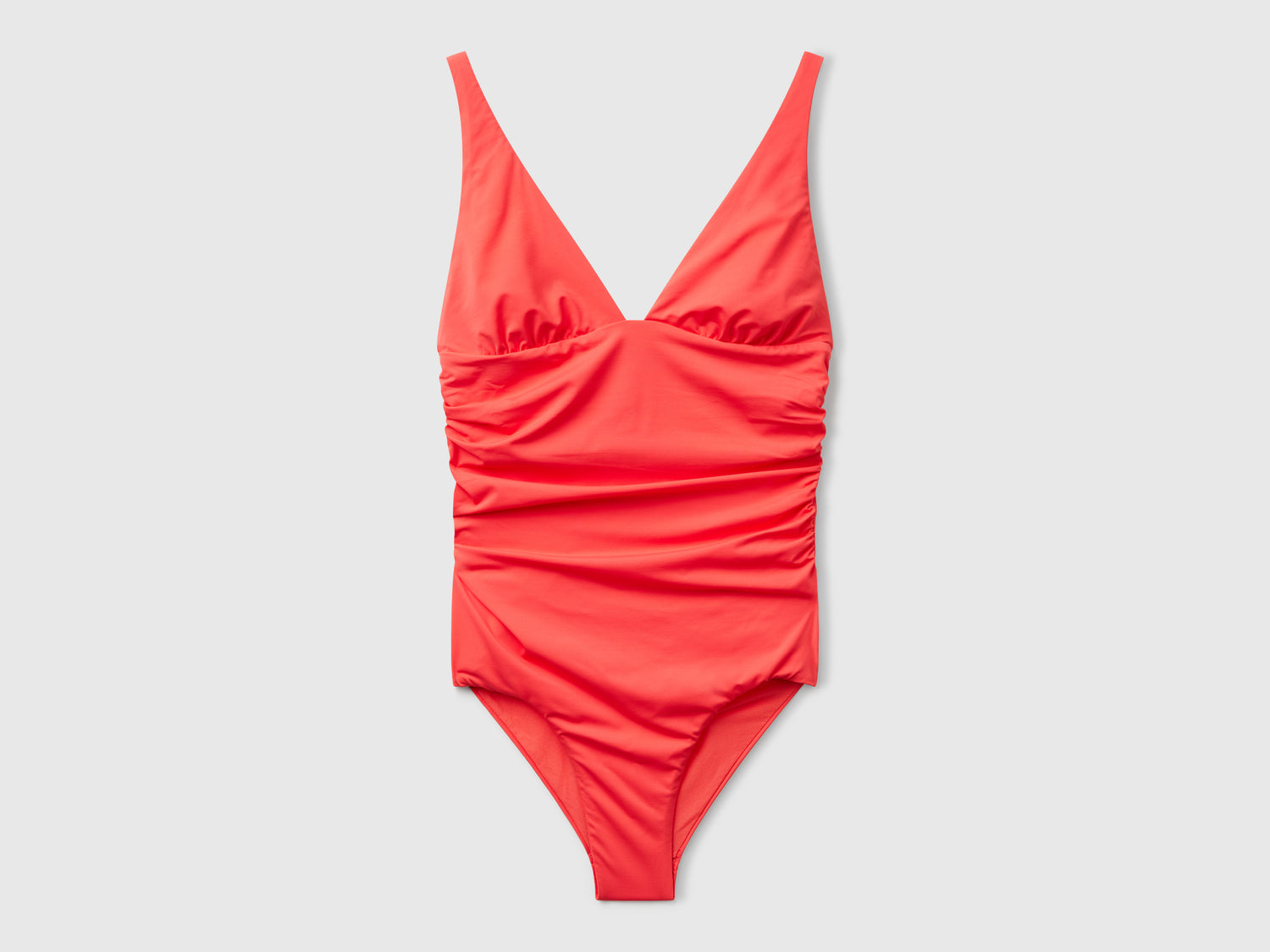 V-neck one-piece swimsuit da donna corallo | Benetton Outlet