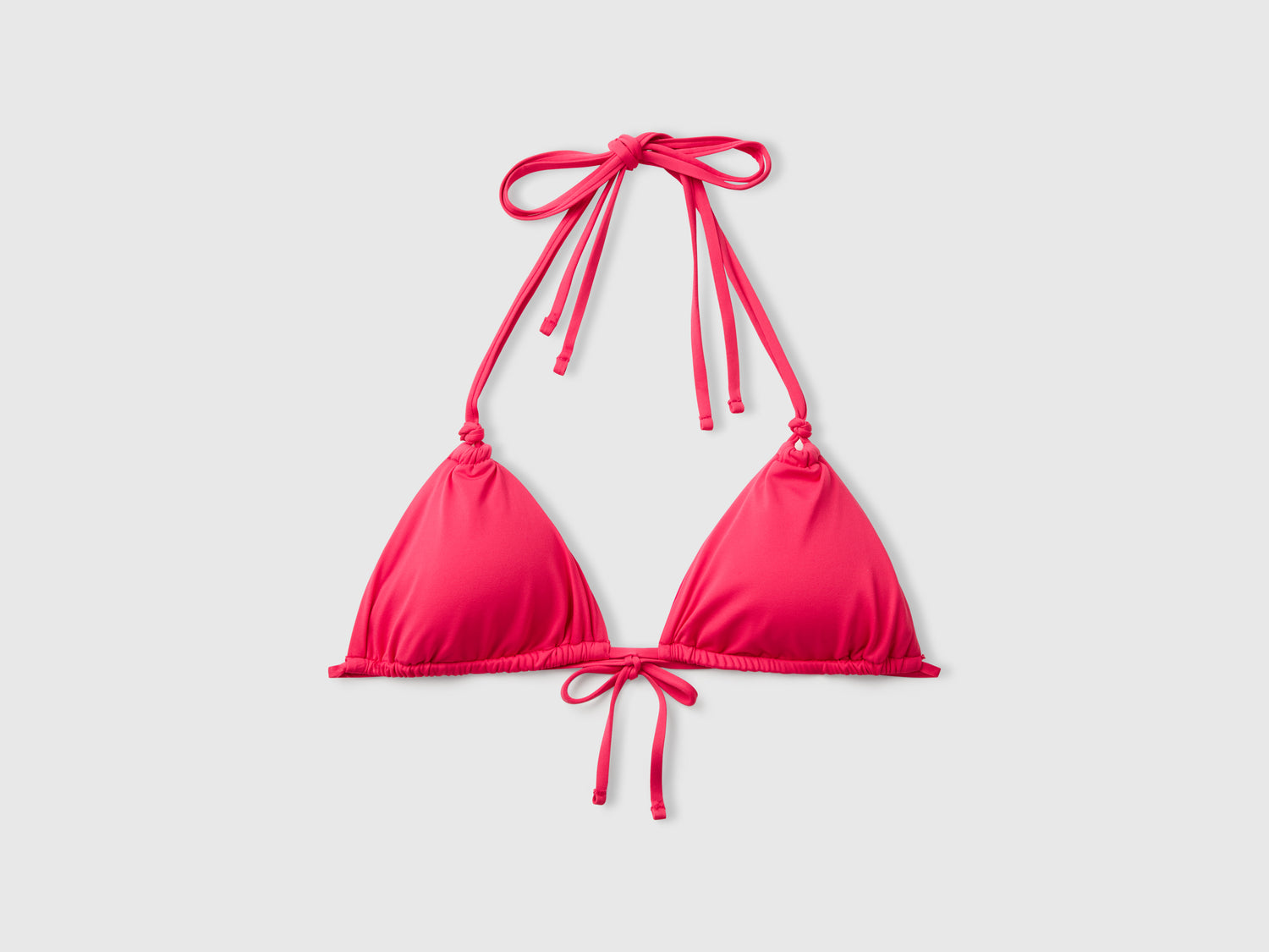 Triangolo mare scorrevole in ECONYL® da donna fucsia | Benetton Outlet
