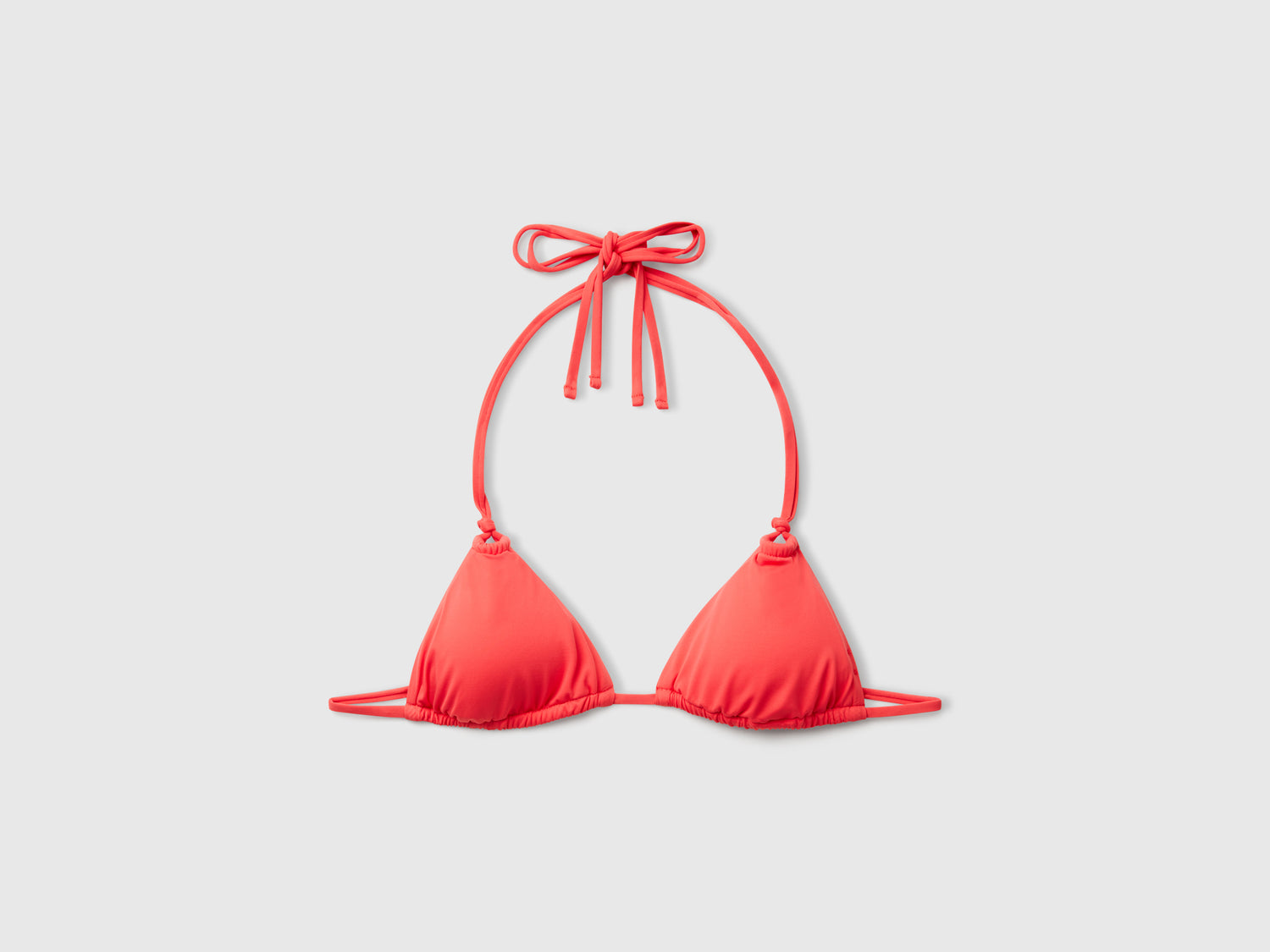 Triangolo mare scorrevole in ECONYL® da donna corallo | Benetton Outlet
