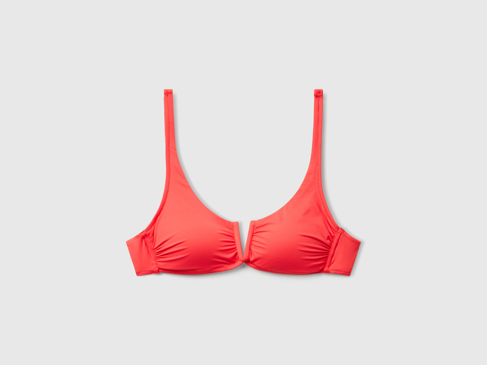 Brassiere costume in ECONYL® da donna corallo | Benetton Outlet