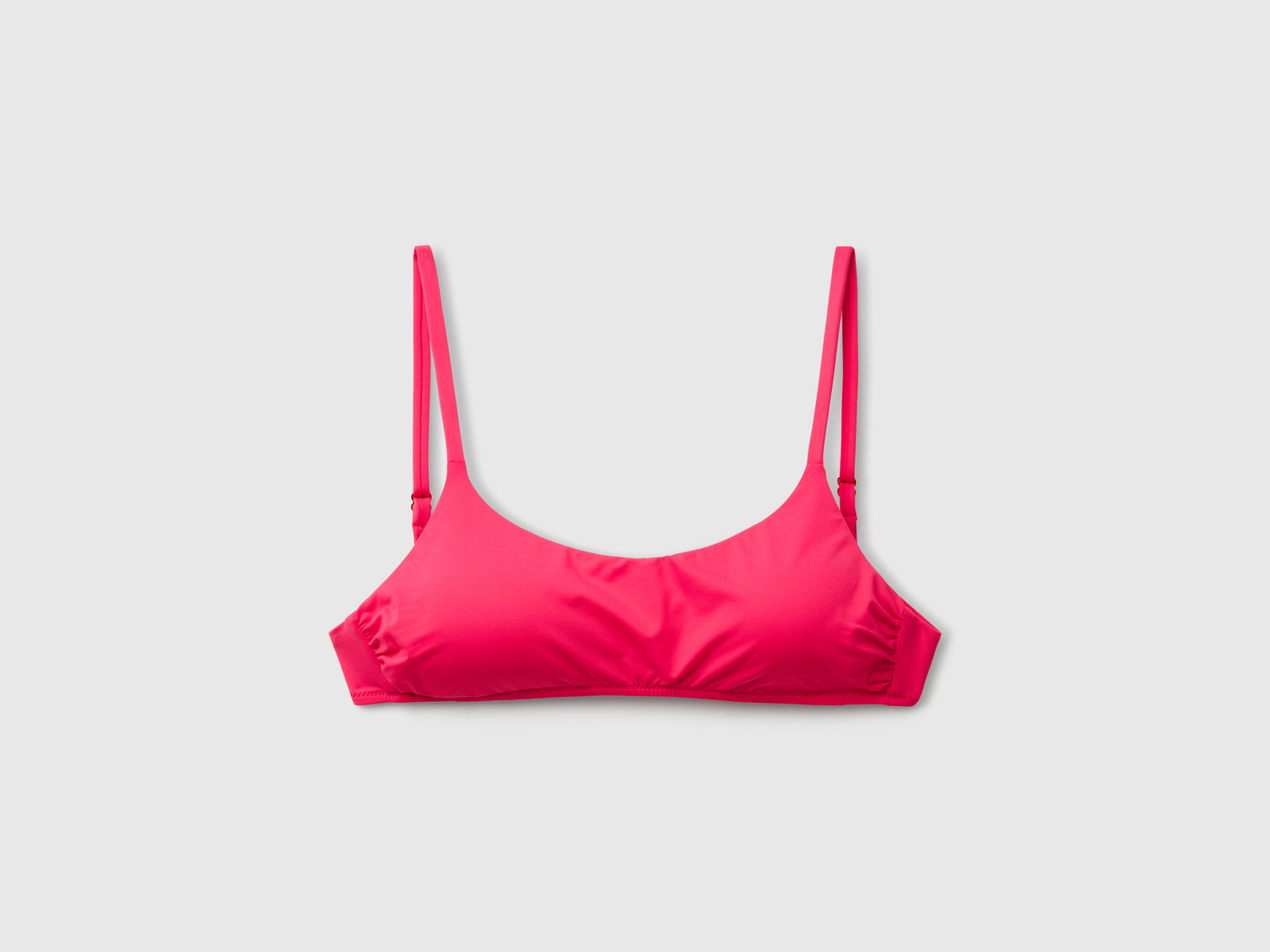 Brassiere costume in ECONYL® da donna fucsia | Benetton Outlet