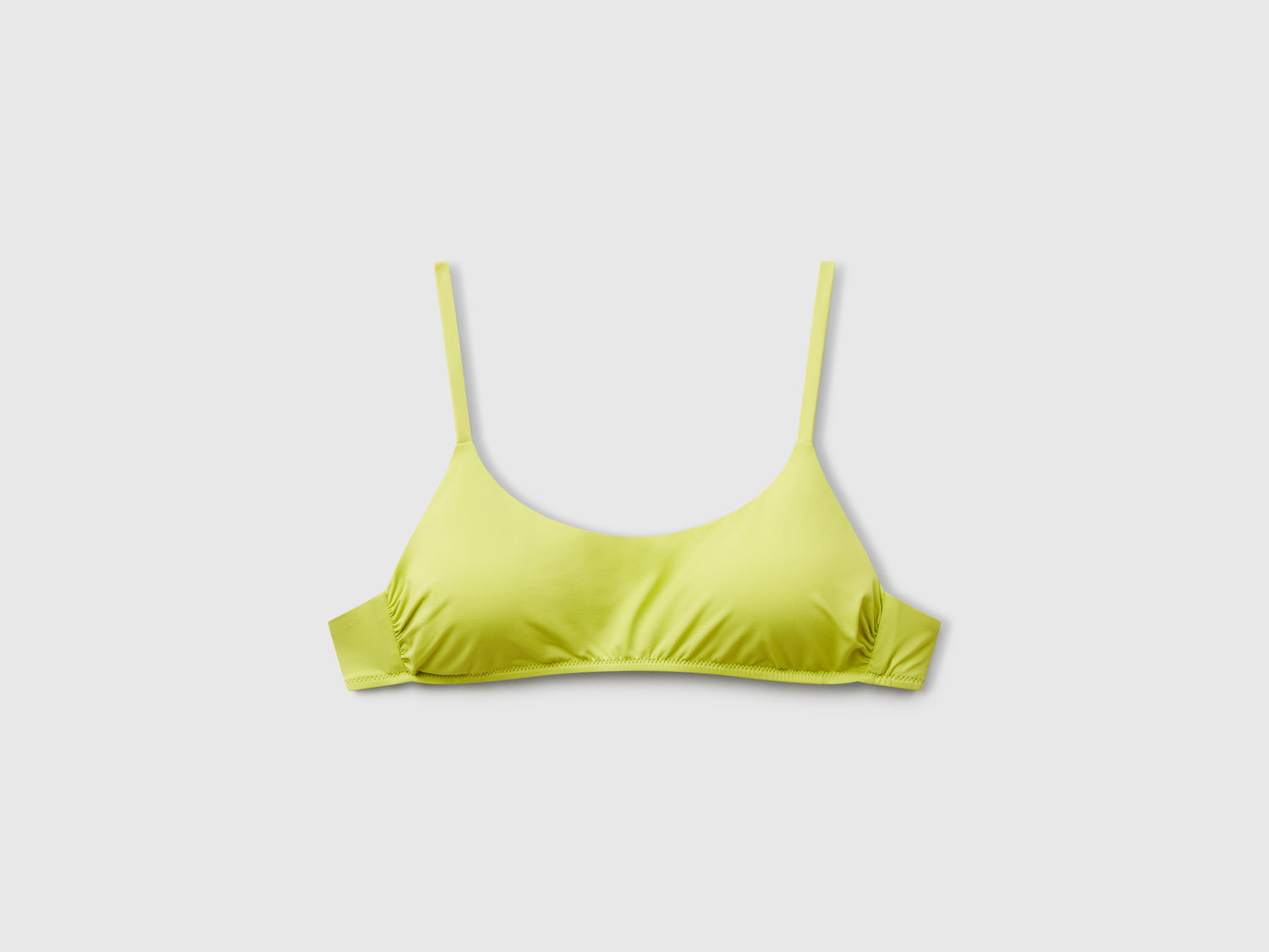 Brassiere costume in ECONYL® da donna lime | Benetton Outlet