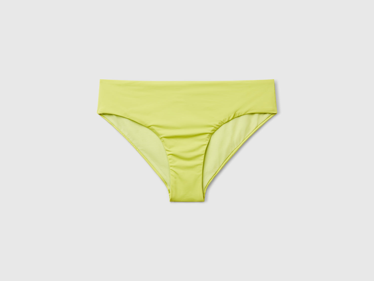 Slip mare fianco alto in ECONYL® da donna lime | Benetton Outlet