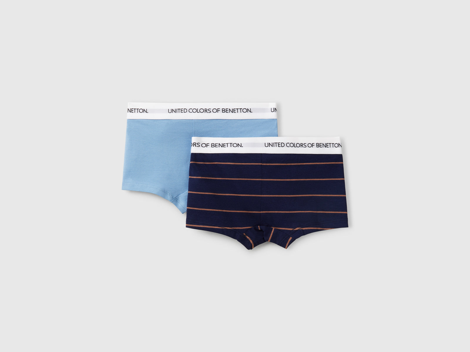 Due boxer in cotone stretch da bambino multi-color 2 | Benetton Outlet
