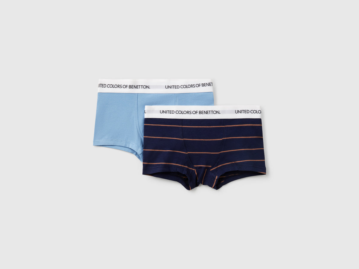 Due boxer in cotone stretch