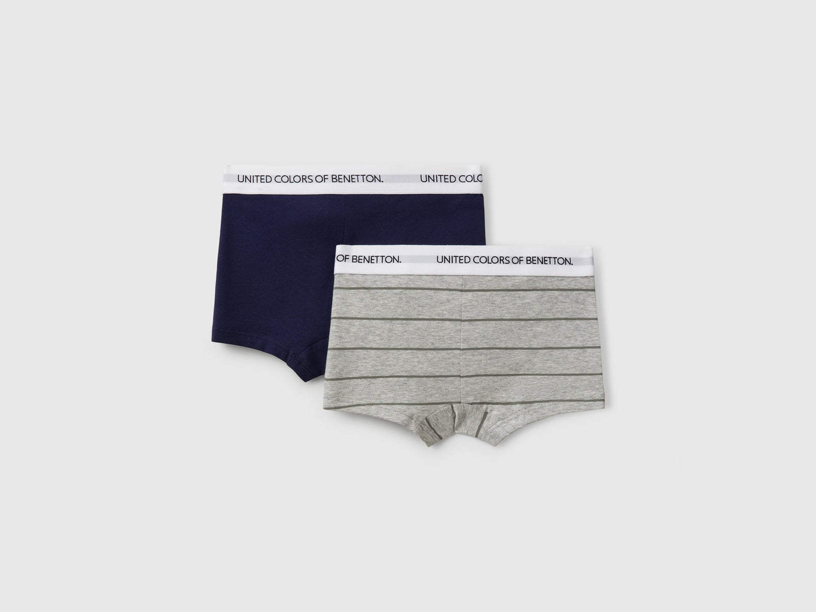 Due boxer in cotone stretch da bambino multi-color 2 | Benetton Outlet