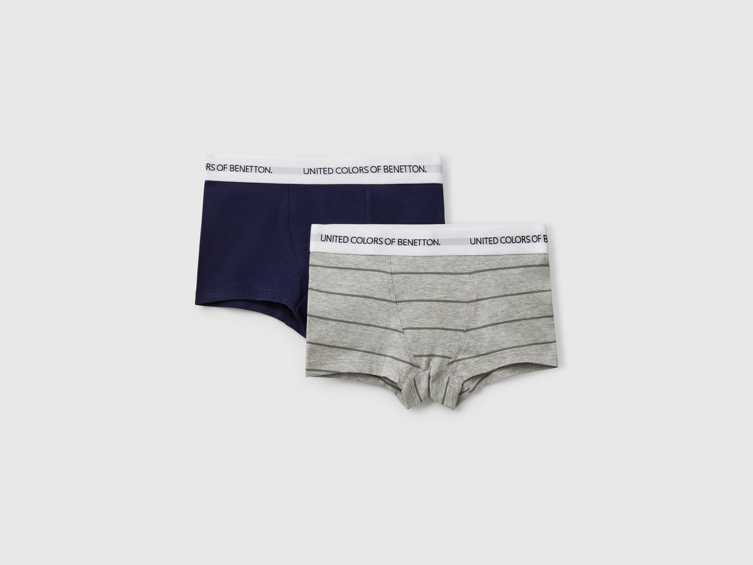 Due boxer in cotone stretch da bambino multi-color | Benetton Outlet