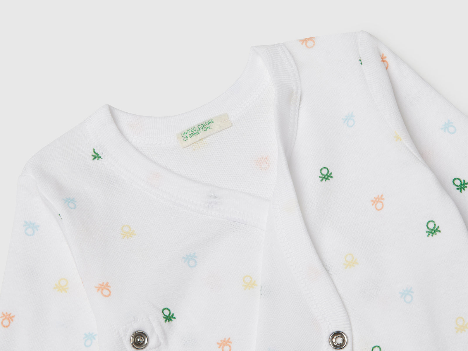 Due body in cotone da neonato multi-color 3 | Benetton Outlet
