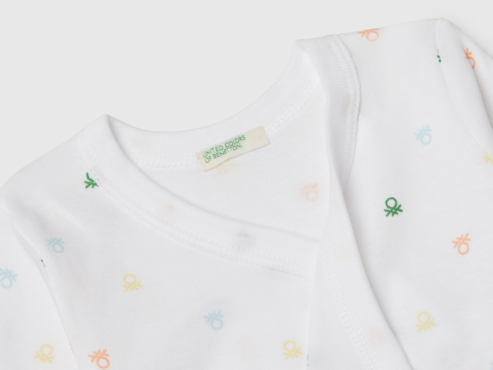 Due body in cotone da neonato multi-color 3 | Benetton Outlet