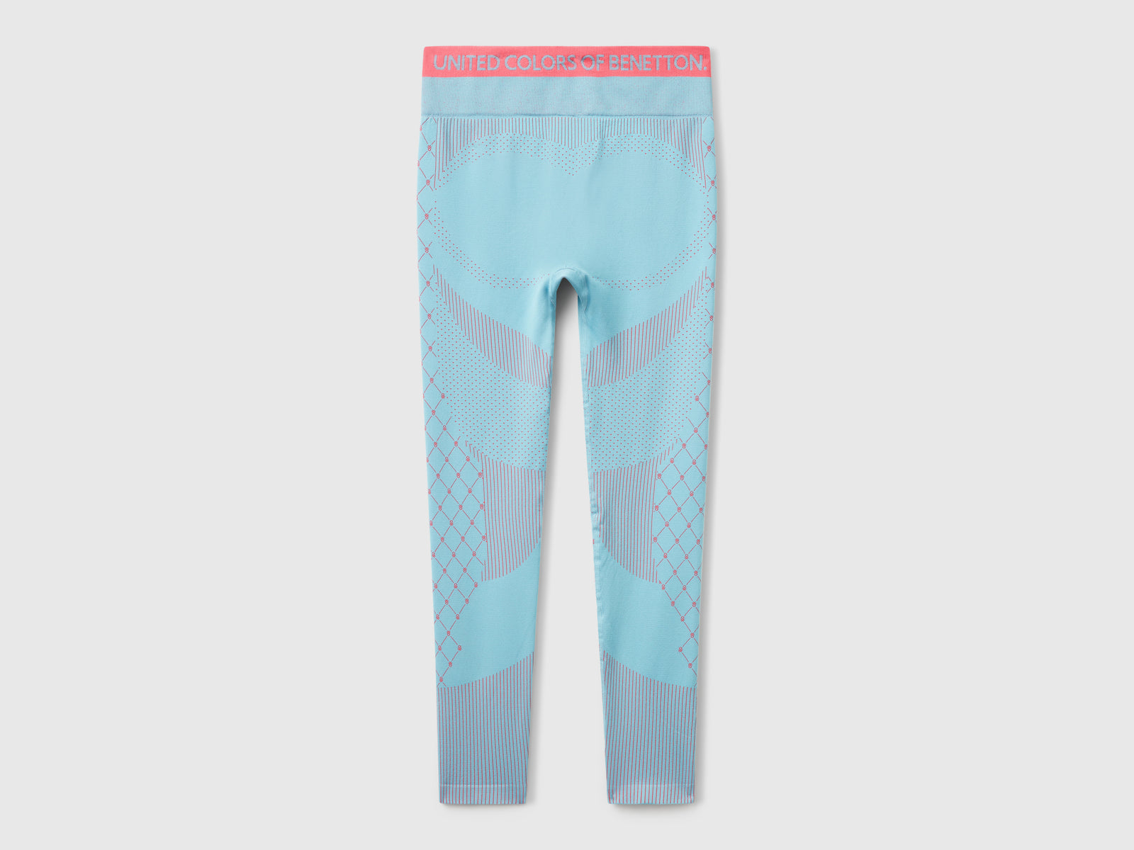 Seamless sports leggings da donna turchese 2 | Benetton Outlet