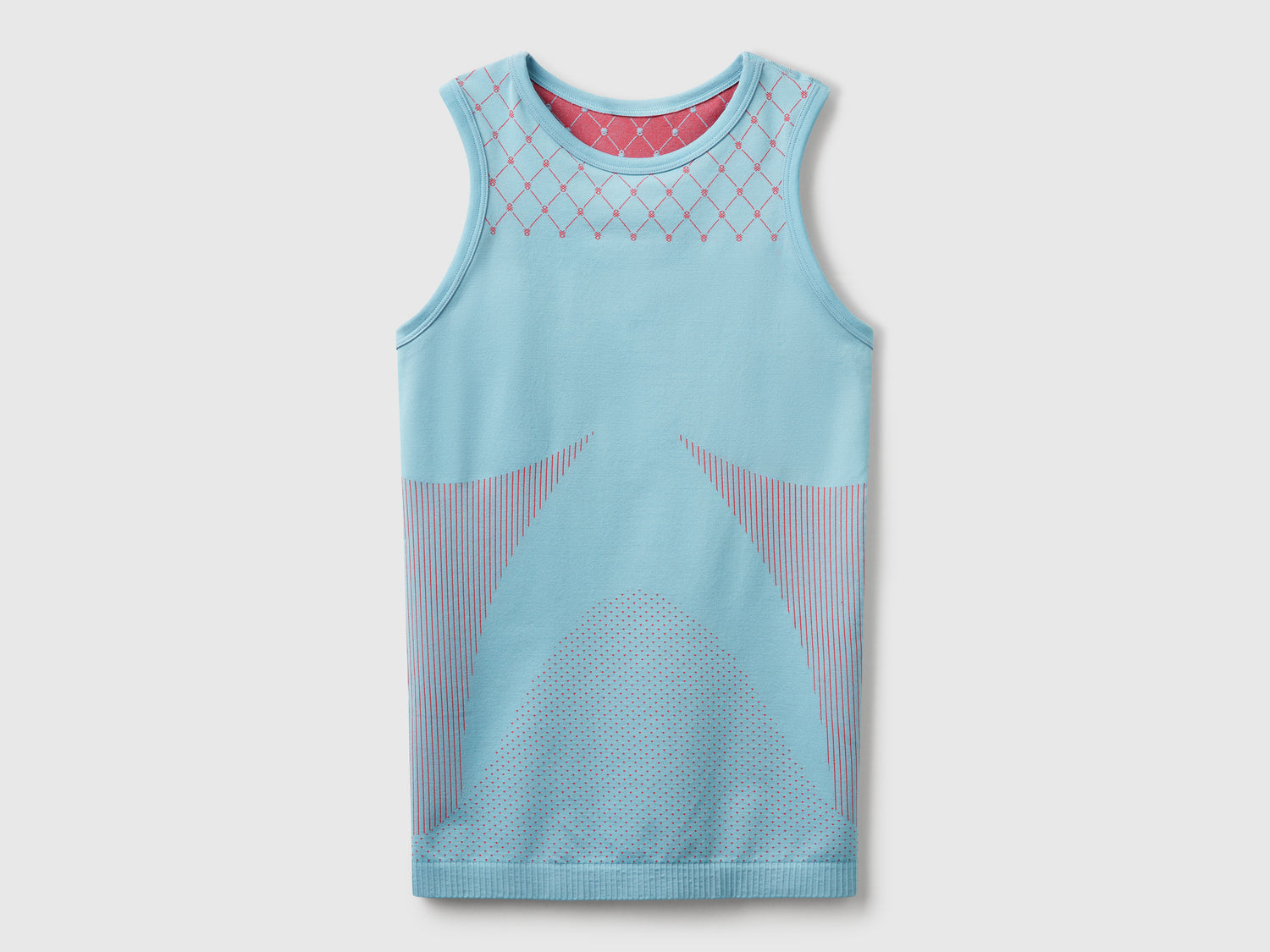 Seamless sports tank top da donna turchese | Benetton Outlet
