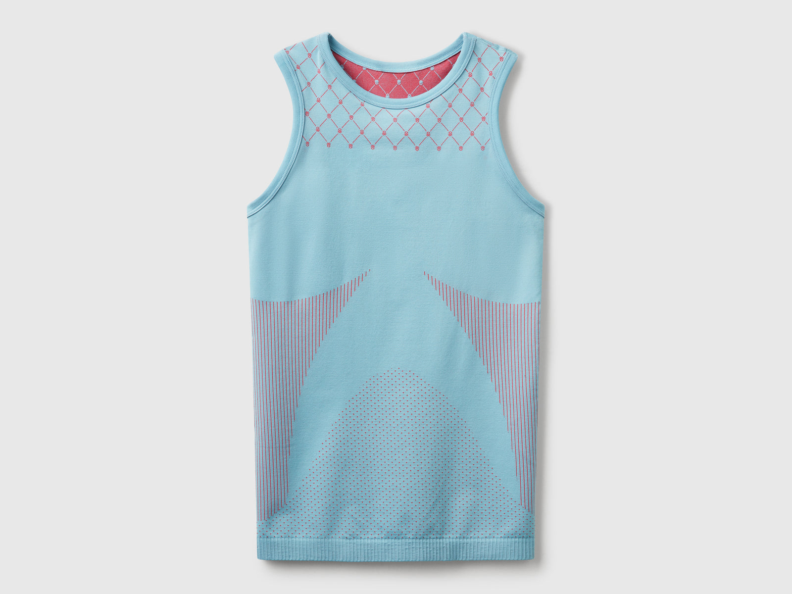 Seamless sports tank top da donna turchese | Benetton Outlet