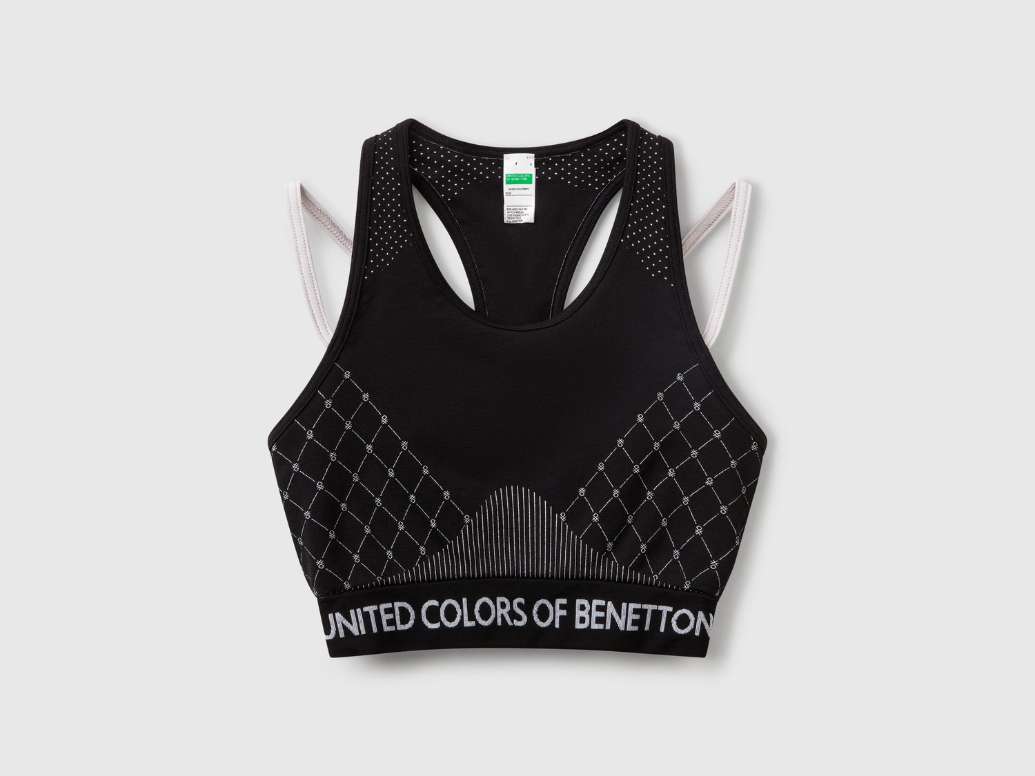 Top brassiere senza cuciture da donna nero | Benetton Outlet