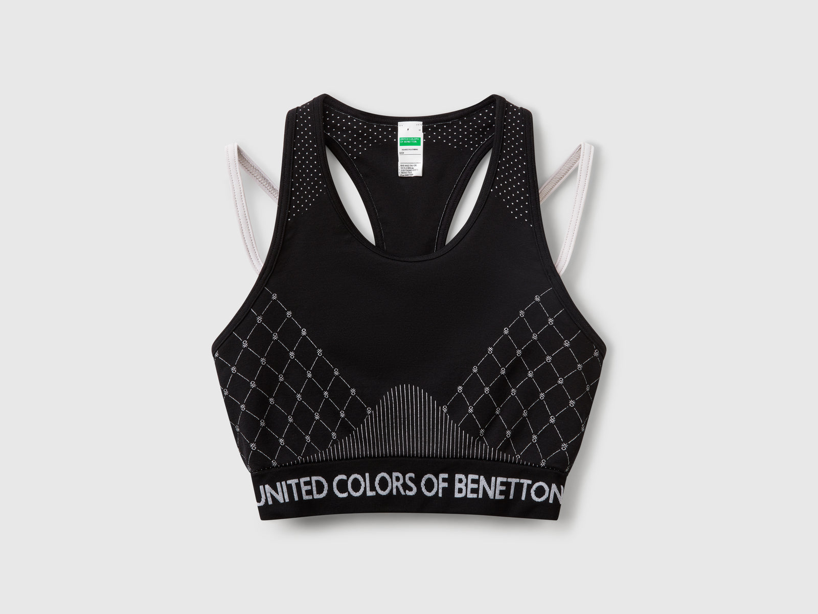 Top brassiere senza cuciture da donna nero | Benetton Outlet