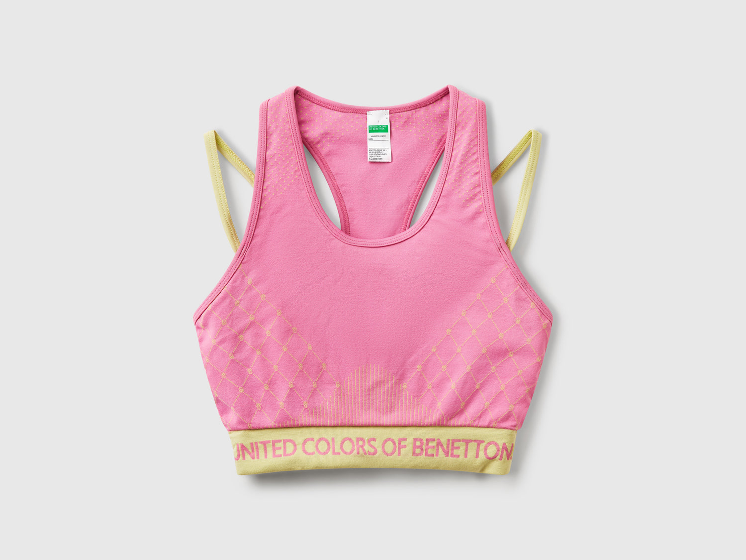 Top brassiere senza cuciture da donna rosa | Benetton Outlet