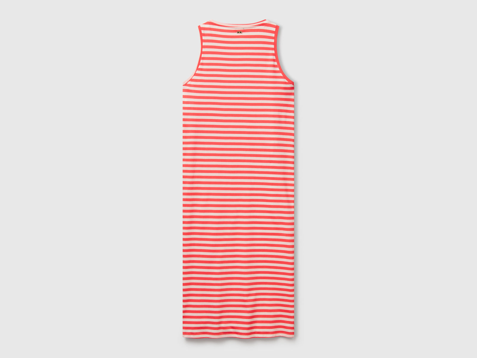Striped dress with slit da donna rosso 2 | Benetton Outlet