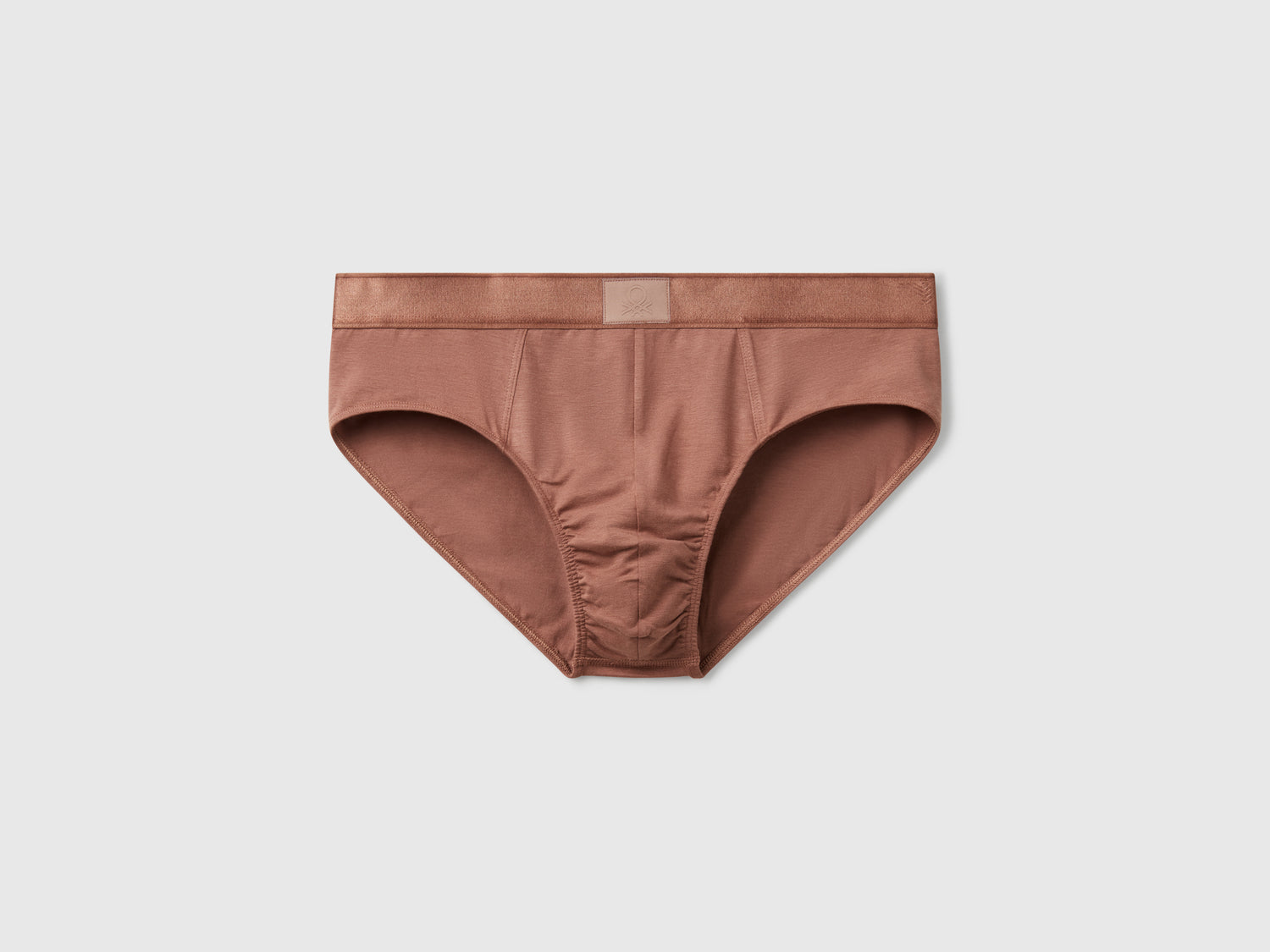 Slip in misto cotone da uomo marrone | Benetton Outlet