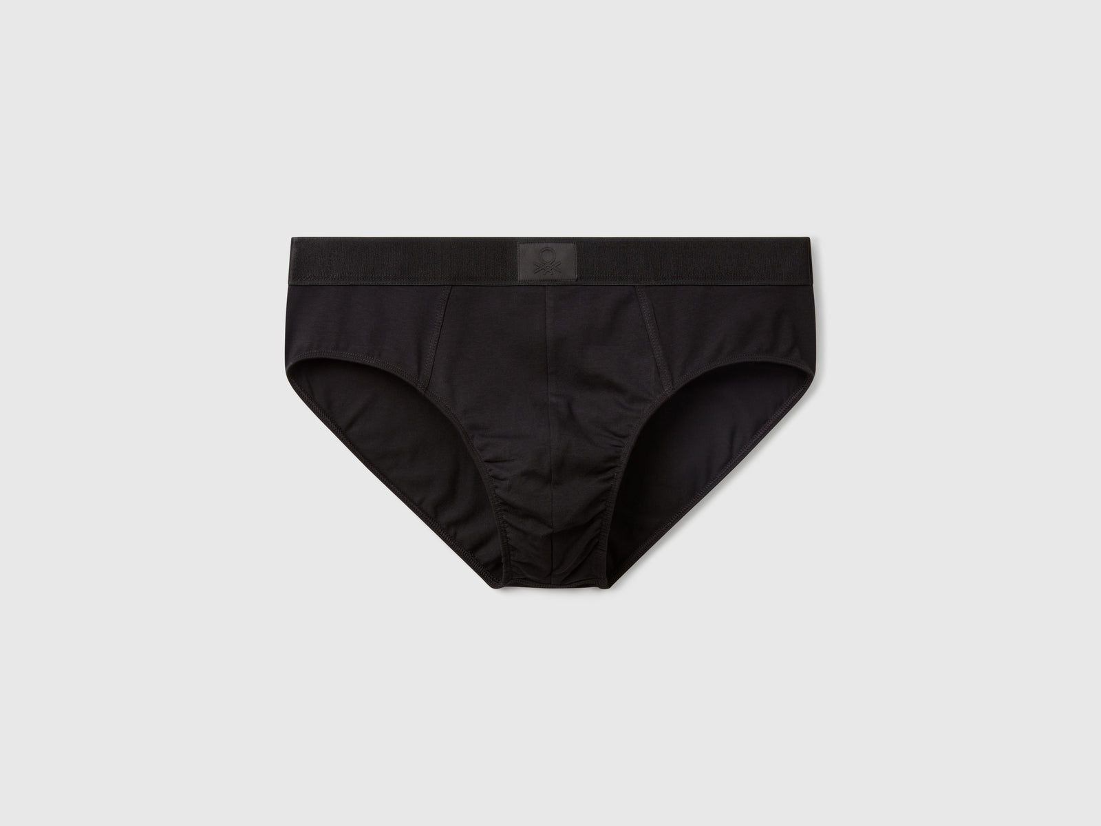 Slip in misto cotone da uomo nero | Benetton Outlet