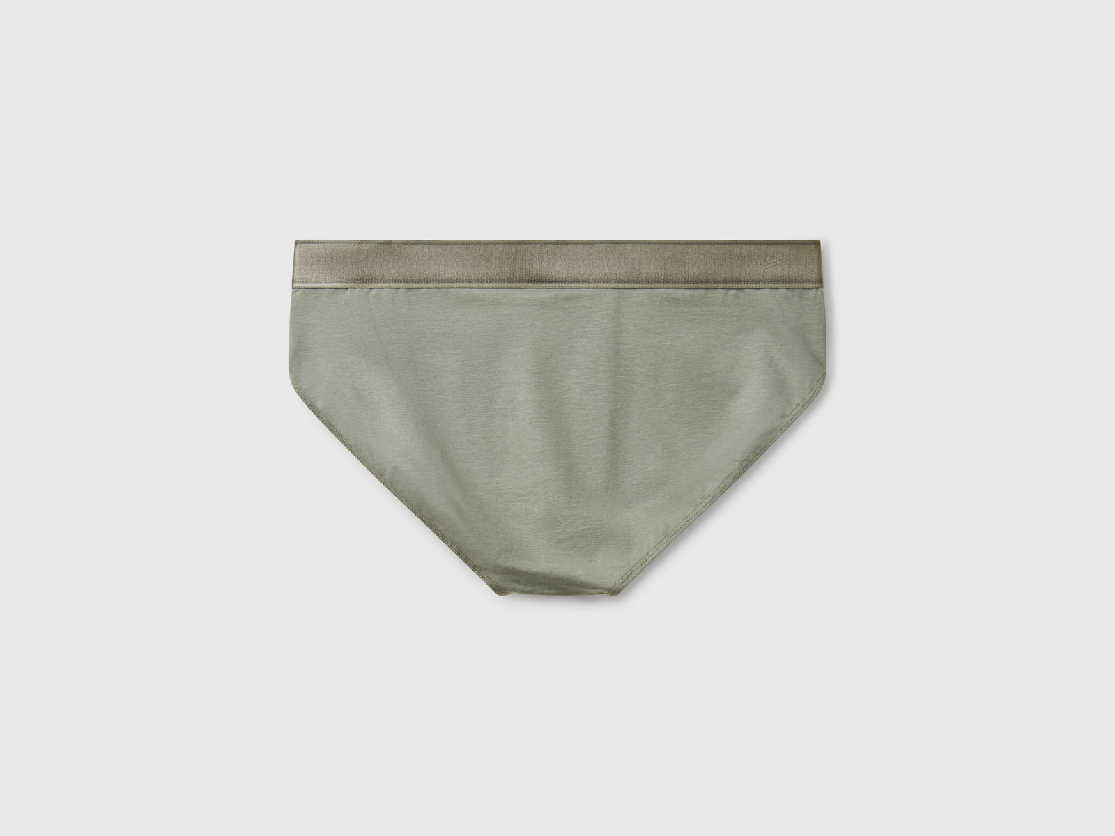 Slip in misto cotone da uomo verde militare 2 | Benetton Outlet