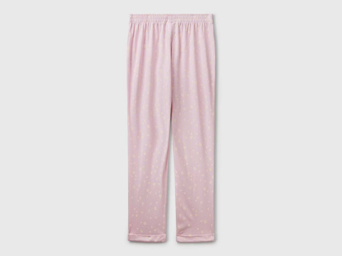 Pantaloni fantasia in misto viscosa