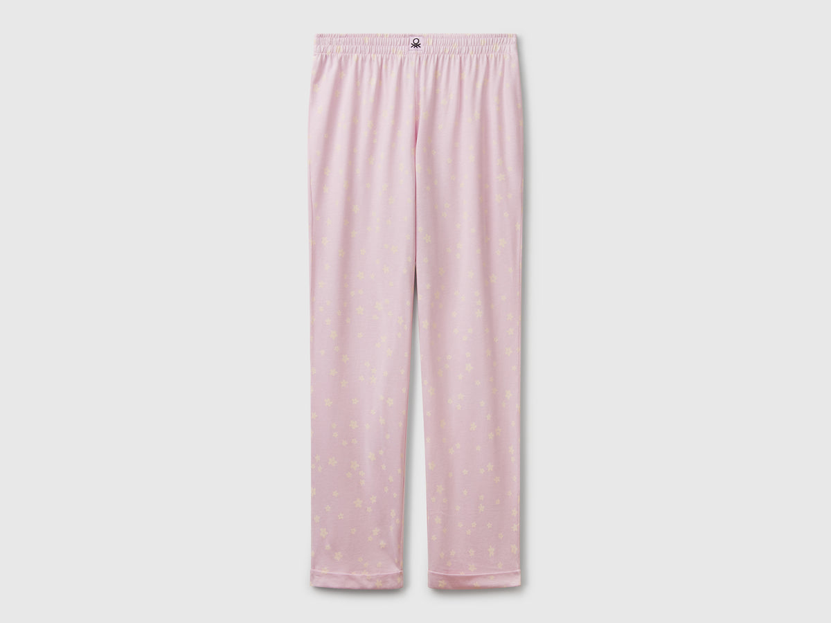Pantaloni fantasia in misto viscosa