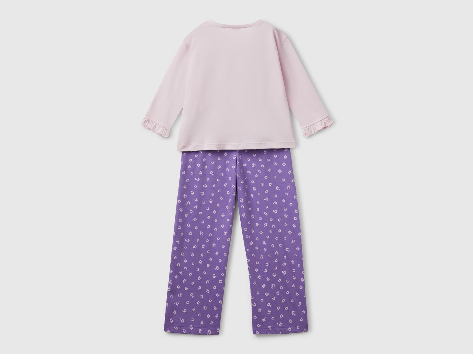Pigiama con stampa bambolina da bambina lilla 2 | Benetton Outlet