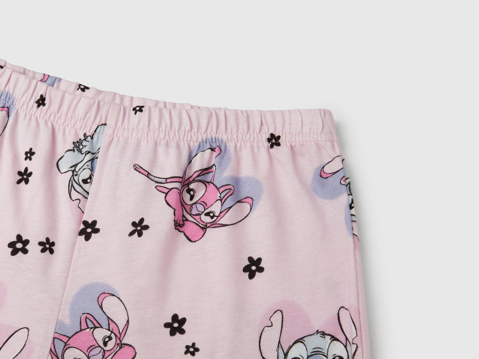 Pigiama fluido con stampa Stitch ©Disney da bambina bianco panna 3 | Benetton Outlet