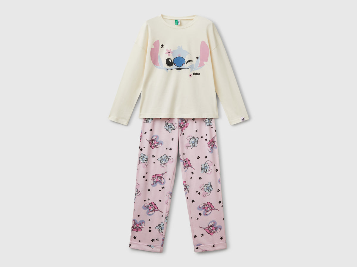Pigiama fluido con stampa Stitch ©Disney